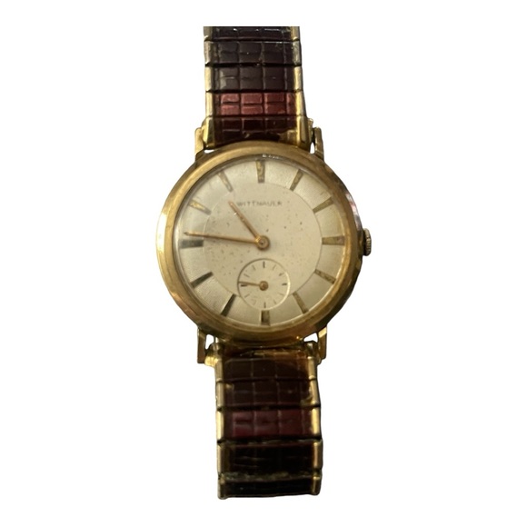 WITTNAUER VINTAGE MENS WATCH 10K GOLD FILLED AUTOMATIC - Picture 1 of 8